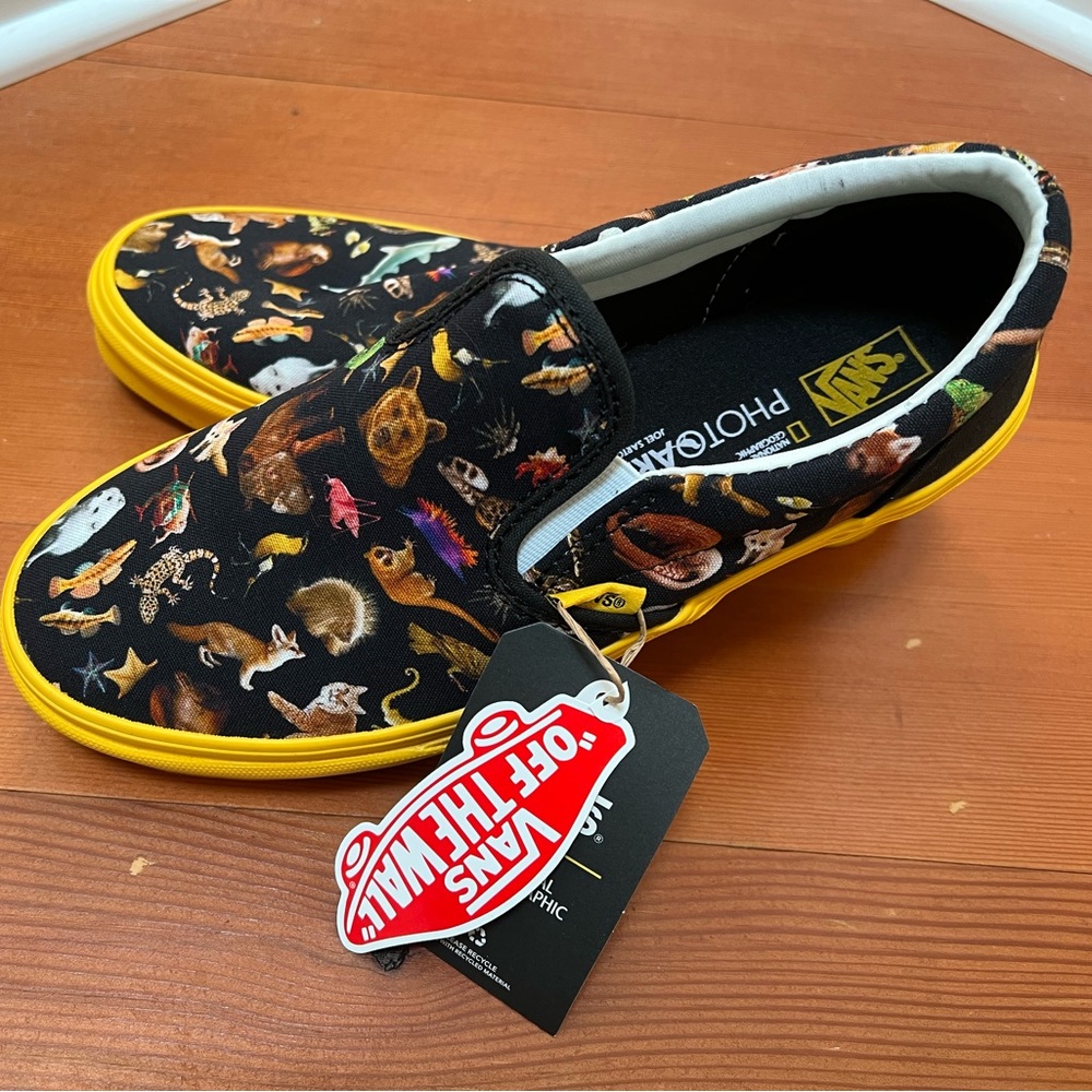 NWT Vans National Geographic Slip Ons